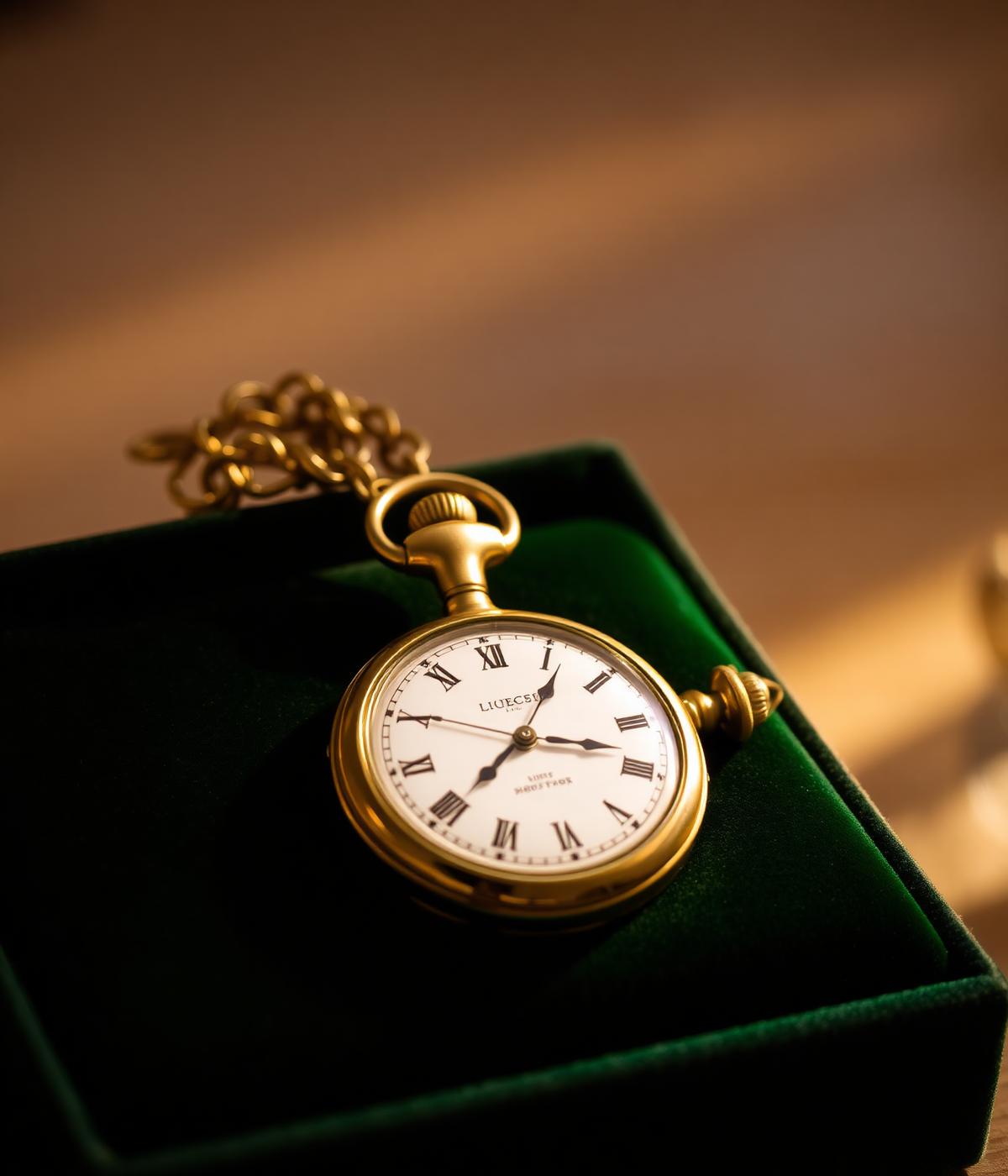 Pocket watch on velvet